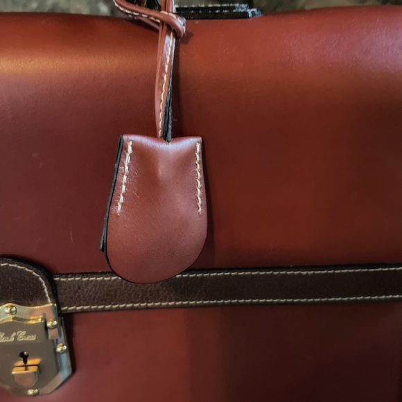Luxury Brand Mark Cross Leather Briefcase - Picture 4 of 14